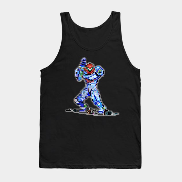 Metroid Dread Pixel Art Tank Top by MononcGeek